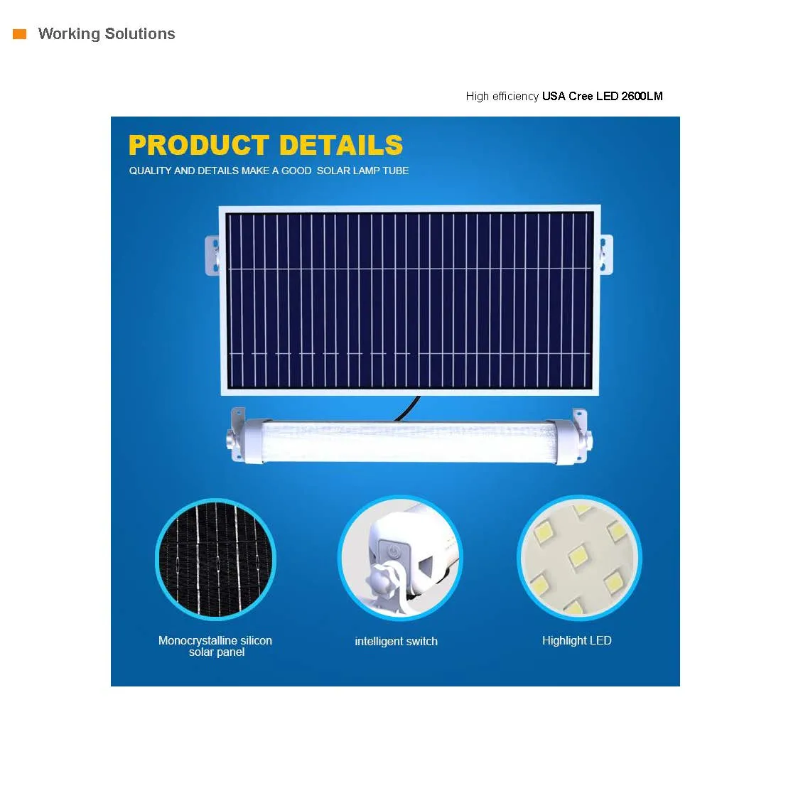 Solar Led Batten Lights