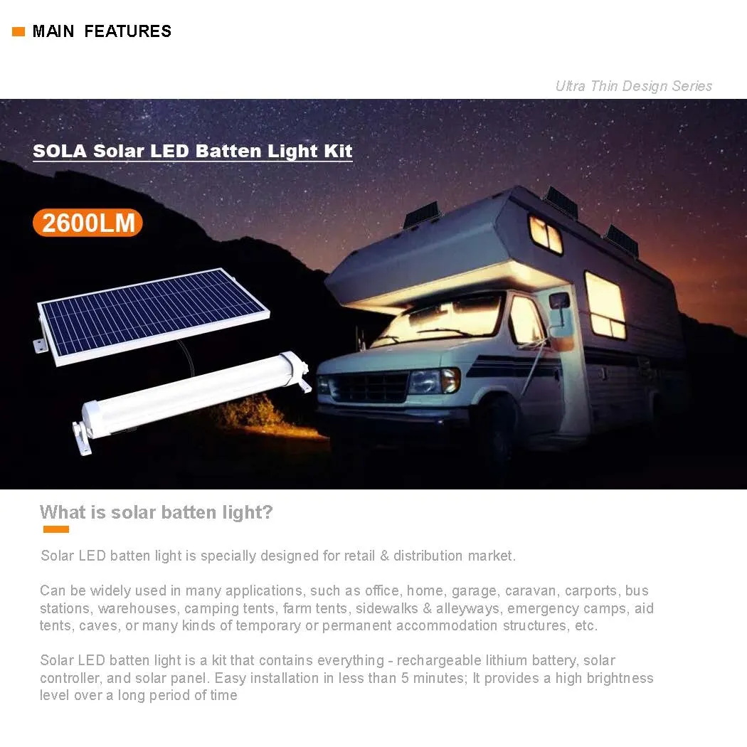 Solar Led Batten Lights