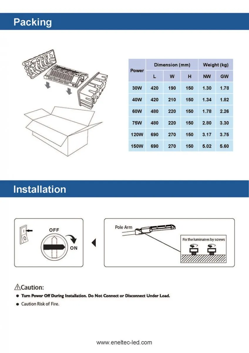 Modular LED Street Lights