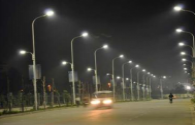 10,000 LED street light in Nanning finish transformation completely