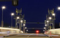 Completed LED street light renovation project in Hillsborough, USA