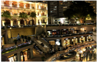 Elaborate Hong Kong 1881 square LED lighting design
