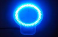 Healthy people do not suffer from blue LED