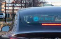 LED digital car lights change the way of driving communication