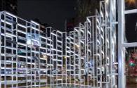 LED lighting Art in Flatiron Plaza