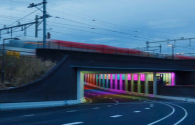 LED lighting illuminates Beijing Chang'an Avenue underground passage