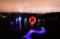 LED lights create Royal Botanic Garden Edinburgh