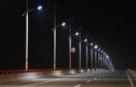 LED street light power, pole and height and road width