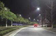 LED street lights are lit in Gucheng County, Xiangyang, Hubei