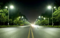 LED street lights light up Zhangyan Town, Jinshan District, Shanghai