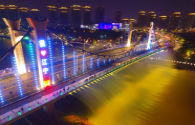 Lighting Project Completed for Fuyuanhao Grand Bridge in Fushun County, Zigong, Sichuan