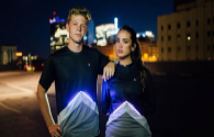 Night running needs LED lights sport T-shirt