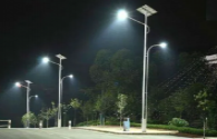 Solar street light renovation and lighting in Weifang, Shandong