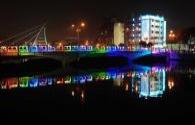 Tainan Benyuan Bridge changed to LED lights