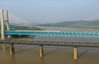 The Southwest River Pedestrian Bridge in Zhifu District, Yantai is ready to light up