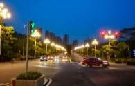 The first smart street lighting system in downtown Yancheng, Jiangsu goes out
