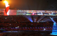 The ice stadium of the Beijing Winter Olympics consists of 1088 sets of LED lamps