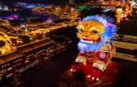 The lighting project of the Zigong Super Bridge in Sichuan has been completed