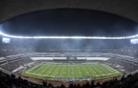 The world's first kilowatt-class high-power density LED stadium lights officially off the assembly line