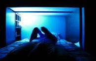There is no "no blue" LED lighting in the world