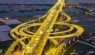 Streetlights Illuminated Along the Most Beautiful Coastal Route in Nansha District, Guangzhou